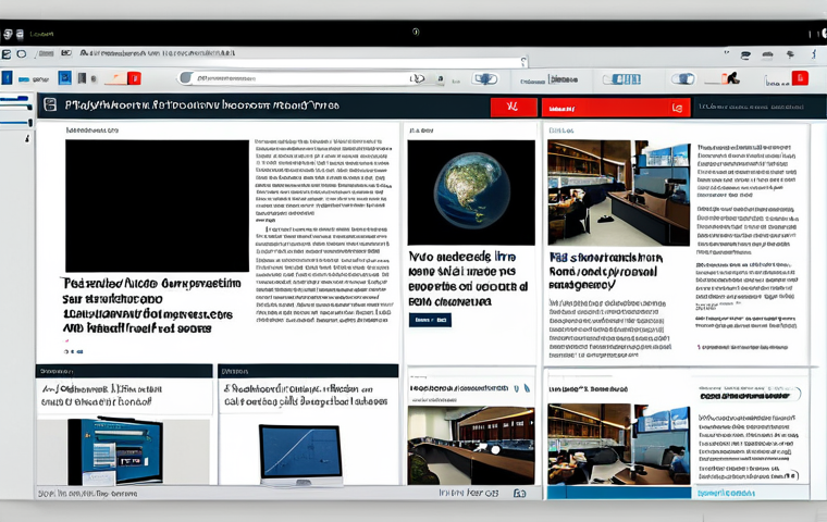 온라인 뉴스룸 운영 - Online Newsroom Concept**
"A clean and modern online newsroom interface on a computer screen, displ...